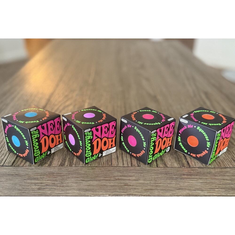 Schylling NeeDoh Groovy Glob Novelty Sensory Fidget Stress Relief Toy - Picture 3 of 8